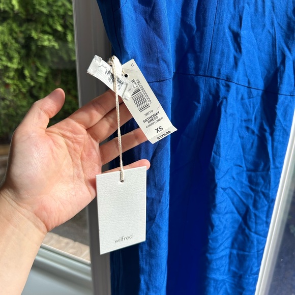 NEW royal blue wilfred sathonay dress midi - Picture 3 of 5